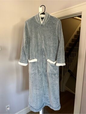 Natori Long Zip Up Teddy Coat